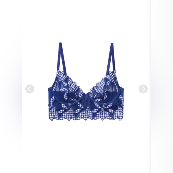 LILY EMBROIDERY LONGLINE DEMI BRA - Picture 4 of 13